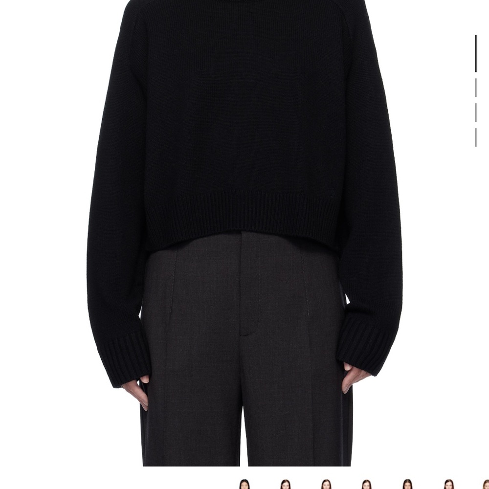 Loulou Studio Bruzzi Sweater | Black | Size S